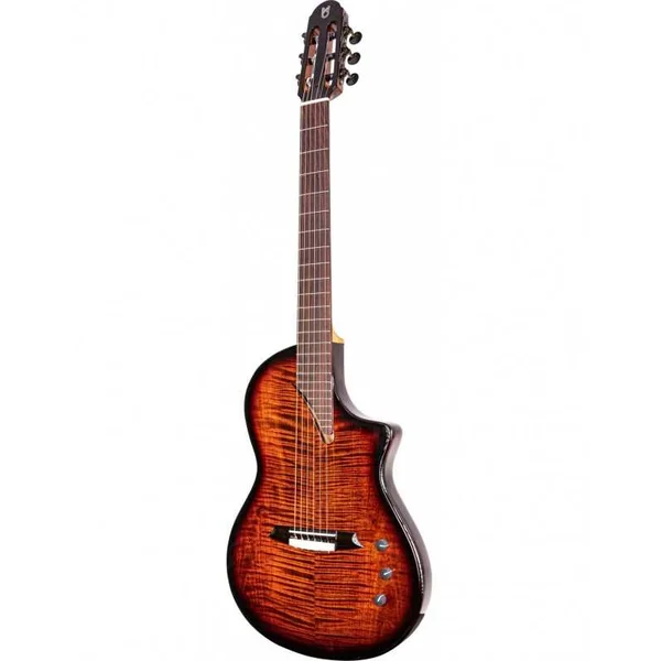 Guitare Classique Electro MARTINEZ Hispania Cognac + Housse