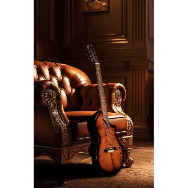 Guitare Classique Electro MARTINEZ Hispania Cognac + Housse