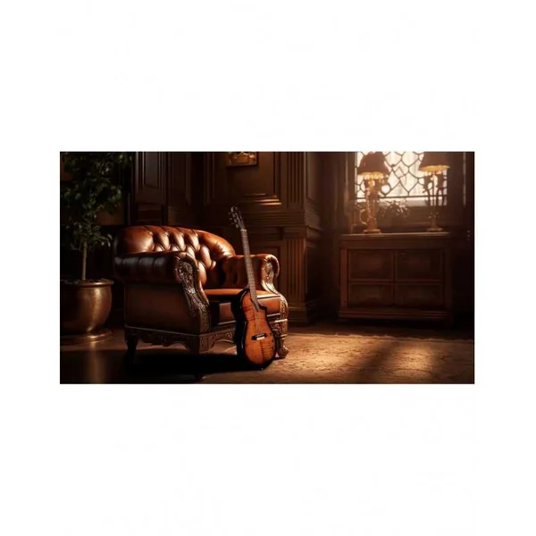 Guitare Classique Electro MARTINEZ Hispania Cognac + Housse