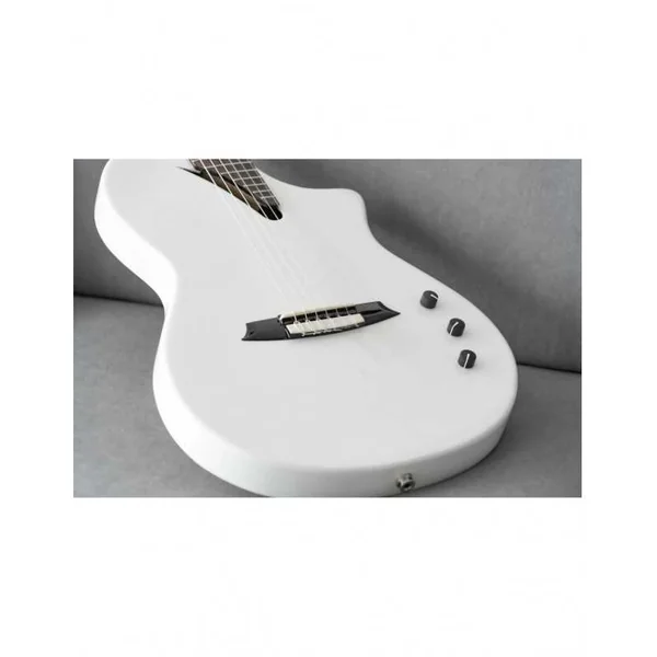 Guitare Classique Electro MARTINEZ Hispania White GT + Housse