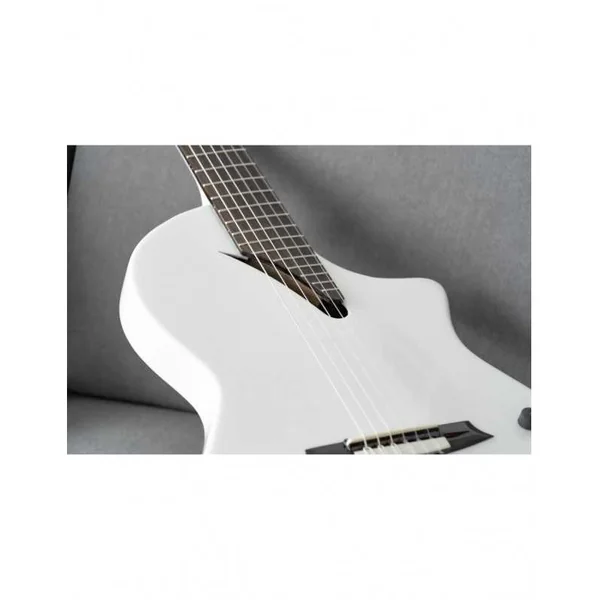 Guitare Classique Electro MARTINEZ Hispania White GT + Housse