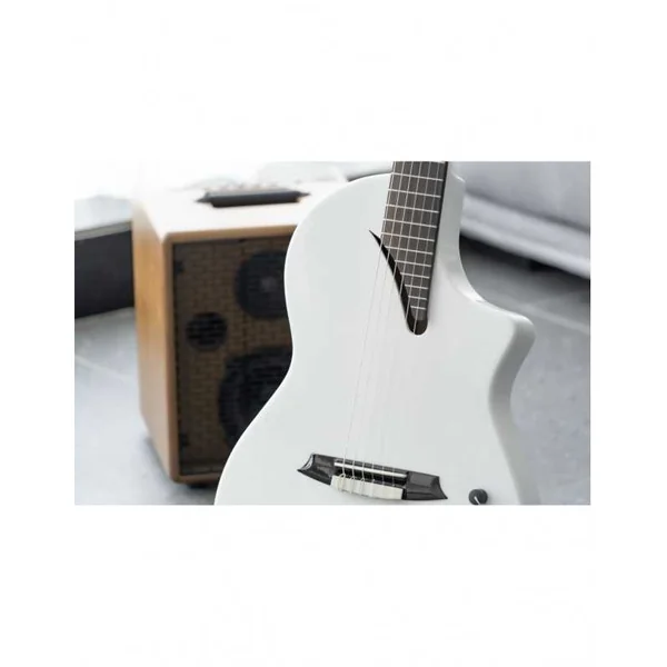 Guitare Classique Electro MARTINEZ Hispania White GT + Housse
