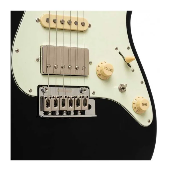 Guitare Electrique CRAFTER CHARLOTE SM CB - ERABLE NOIR + BAG
