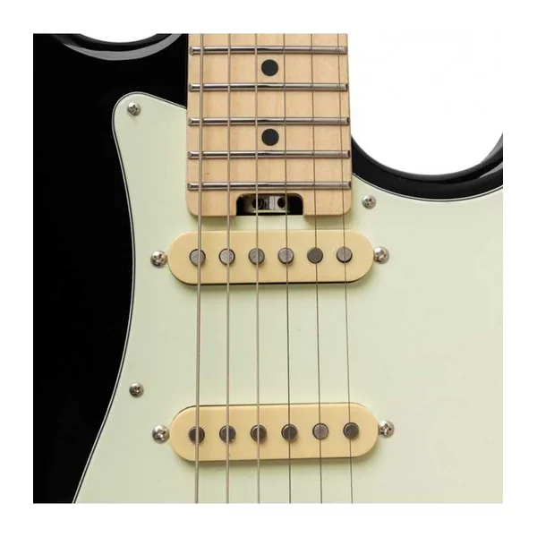 Guitare Electrique CRAFTER CHARLOTE SM CB - ERABLE NOIR + BAG
