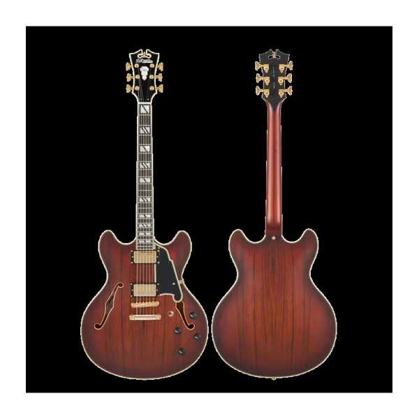 Guitare Electrique D'ANGELICO DC Satin Brown Burst