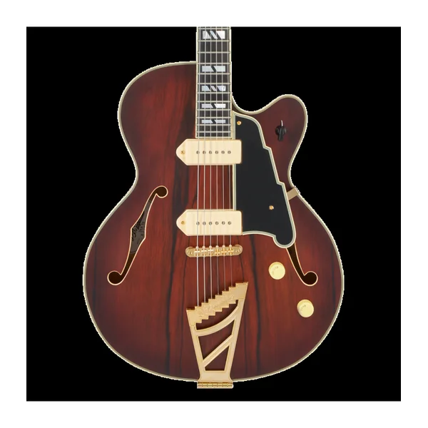 Guitare Electrique D'ANGELICO Deluxe 59 Satin Brown Burst