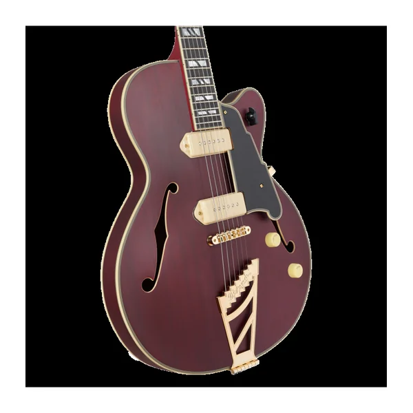 Guitare Electrique D'ANGELICO Deluxe 59 Satin Trans Wine
