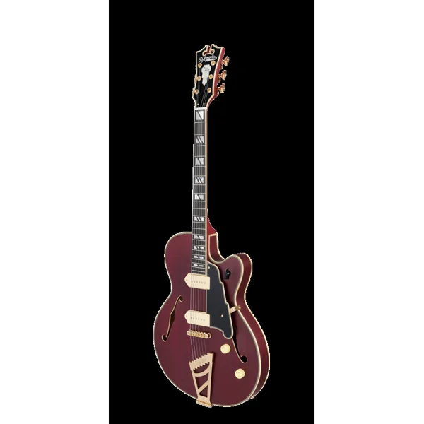 Guitare Electrique D'ANGELICO Deluxe 59 Satin Trans Wine