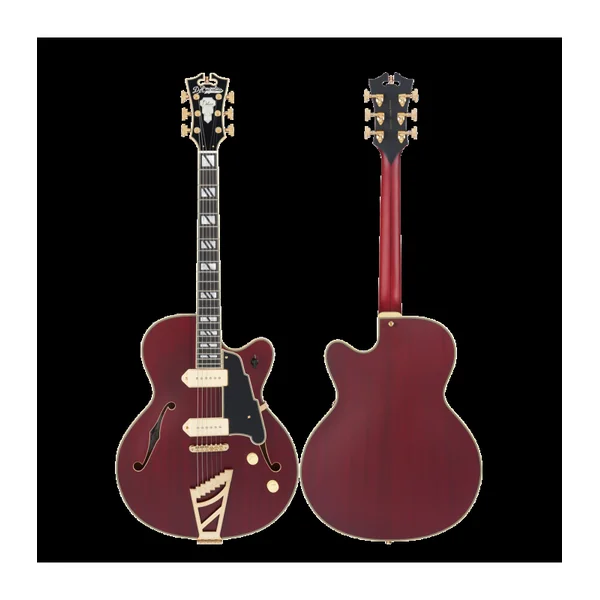 Guitare Electrique D'ANGELICO Deluxe 59 Satin Trans Wine