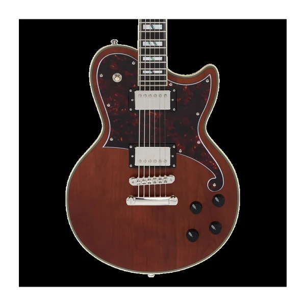 Guitare Electrique D'ANGELICO Deluxe Atlantic Baritone Satin Walnut