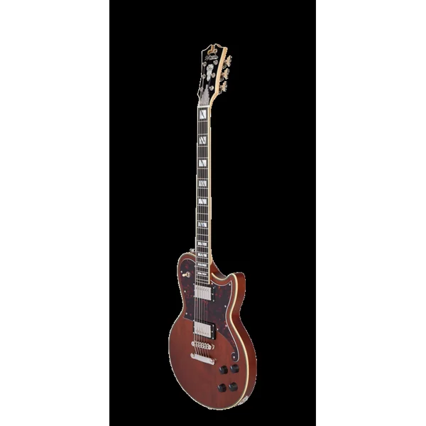 Guitare Electrique D'ANGELICO Deluxe Atlantic Baritone Satin Walnut