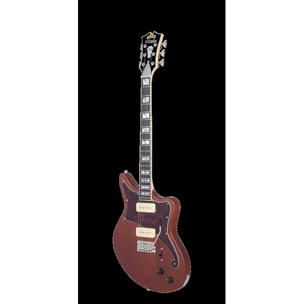 Guitare Electrique D'ANGELICO Deluxe Bedford Matte Walnut