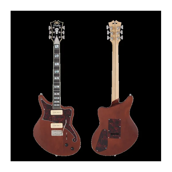Guitare Electrique D'ANGELICO Deluxe Bedford Matte Walnut