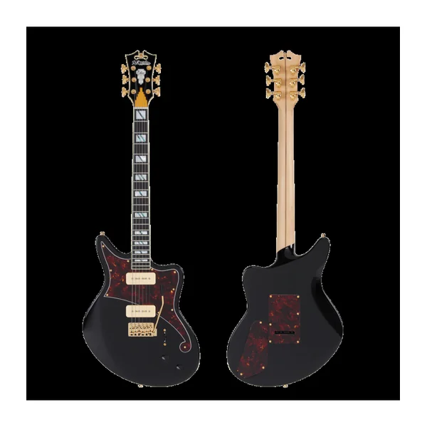 Guitare Electrique D'ANGELICO Deluxe Bedford Solid Black