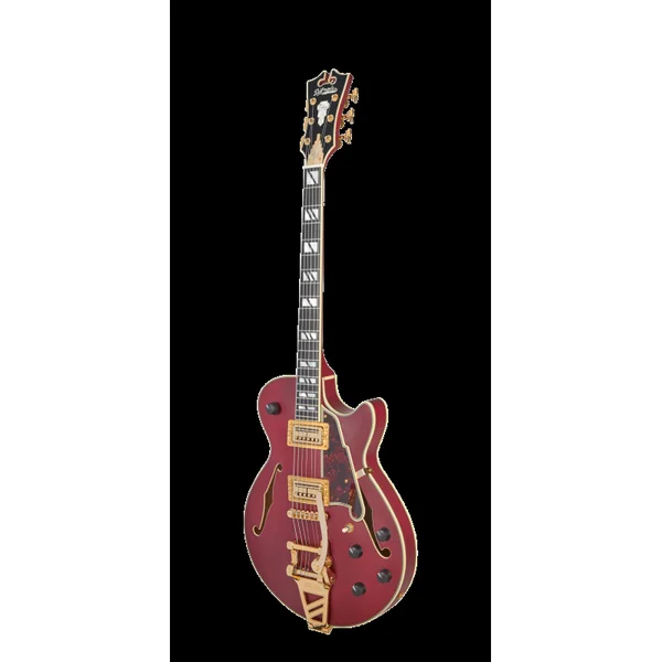 Guitare Electrique D'ANGELICO Deluxe Bob Weir Signature Satin trans Wine