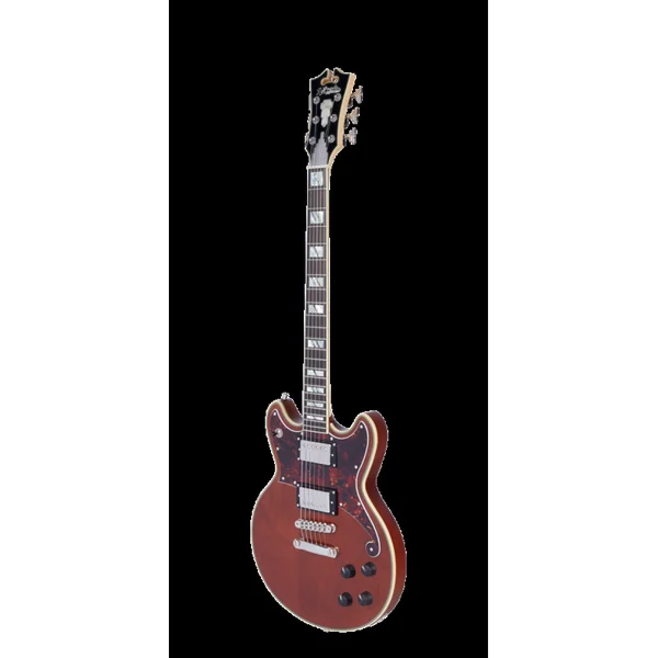 Guitare Electrique D'ANGELICO Deluxe Brighton Matte Walnut