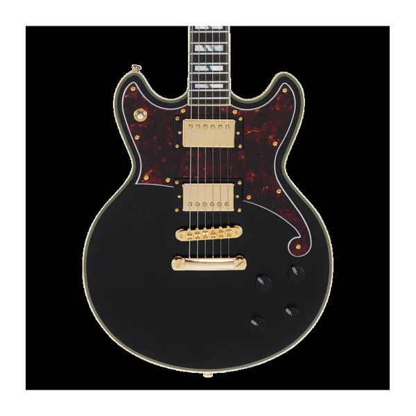 Guitare Electrique D'ANGELICO DELUXE BRIGHTON SOLID BLACK