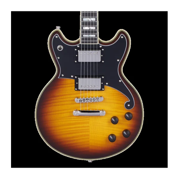Guitare Electrique D'ANGELICO Deluxe Brighton Vintage Sunburst