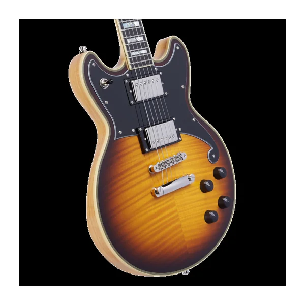 Guitare Electrique D'ANGELICO Deluxe Brighton Vintage Sunburst