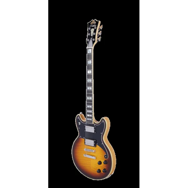 Guitare Electrique D'ANGELICO Deluxe Brighton Vintage Sunburst
