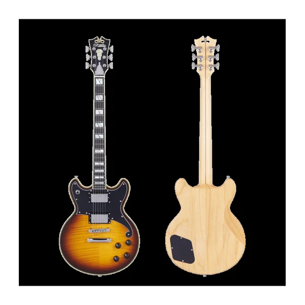 Guitare Electrique D'ANGELICO Deluxe Brighton Vintage Sunburst