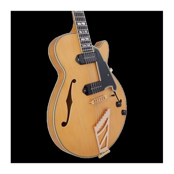 Guitare Electrique D'ANGELICO Deluxe SS Baritone Satin Honey