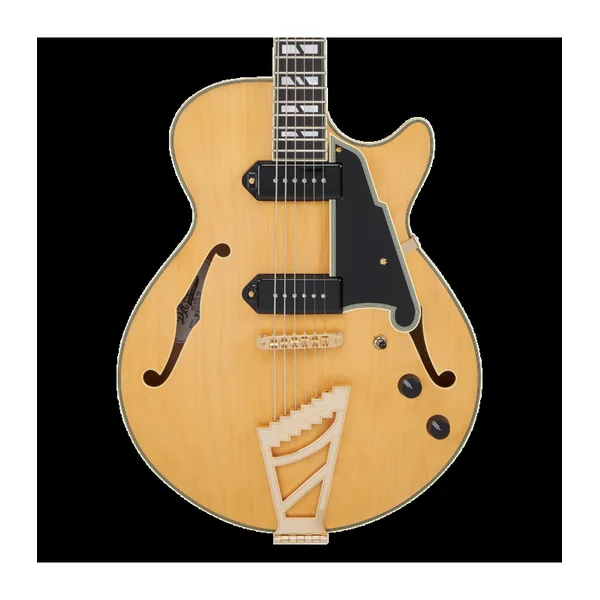 Guitare Electrique D'ANGELICO Deluxe SS Baritone Satin Honey