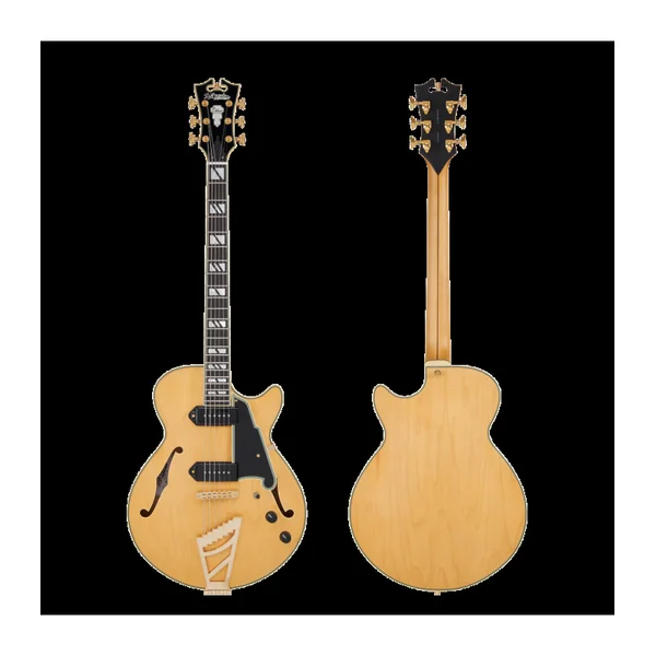 Guitare Electrique D'ANGELICO Deluxe SS Baritone Satin Honey