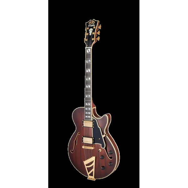 Guitare Electrique D'ANGELICO Deluxe SS Satin Brown Burst