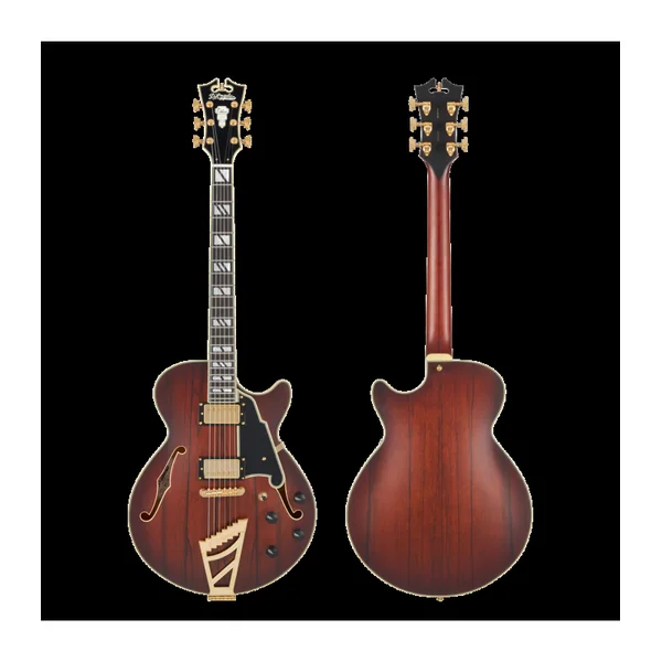 Guitare Electrique D'ANGELICO Deluxe SS Satin Brown Burst