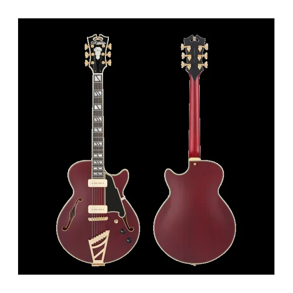 Guitare Electrique D'ANGELICO DELUXE SS SATIN TRANS WINE