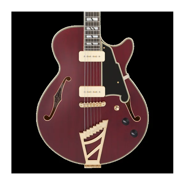 Guitare Electrique D'ANGELICO DELUXE SS SATIN TRANS WINE