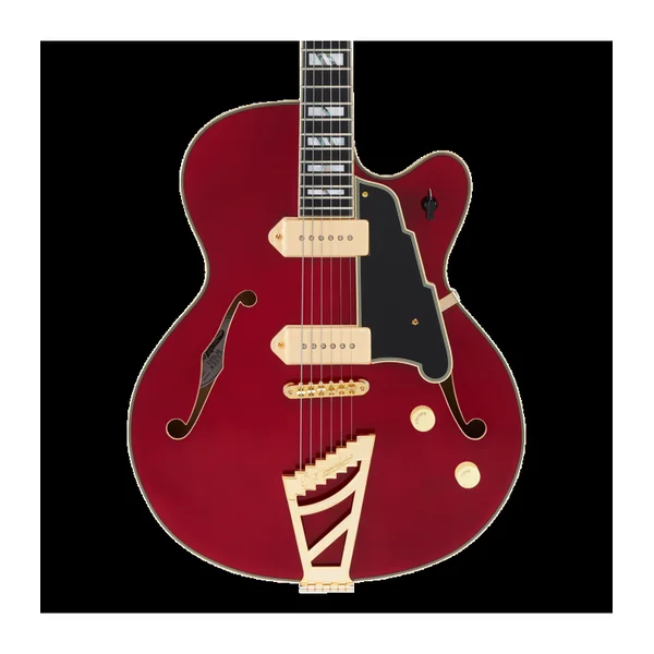Guitare Electrique D'ANGELICO Excel 59 Trans Cherry