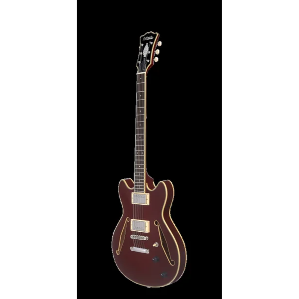 Guitare Electrique D'ANGELICO EXCEL MINI DC TOUR SOLID WINE