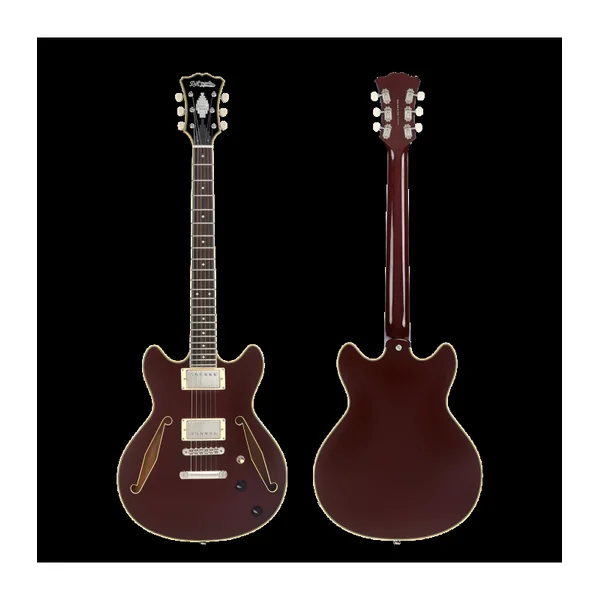 Guitare Electrique D'ANGELICO EXCEL MINI DC TOUR SOLID WINE