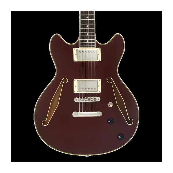 Guitare Electrique D'ANGELICO EXCEL MINI DC TOUR SOLID WINE
