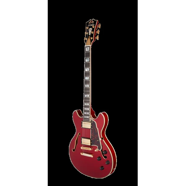 Guitare Electrique D'ANGELICO Excel Mini DC Trans Cherry