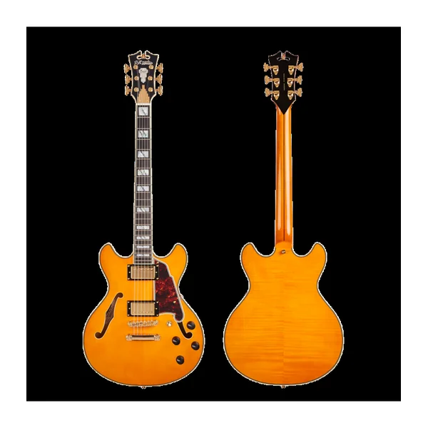 Guitare Electrique D'ANGELICO Excel Mini DC Vintage Natural