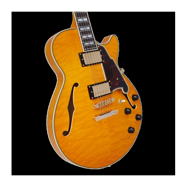 Guitare Electrique D'ANGELICO EXCEL SS XT VINTAGE NATURAL QUILT