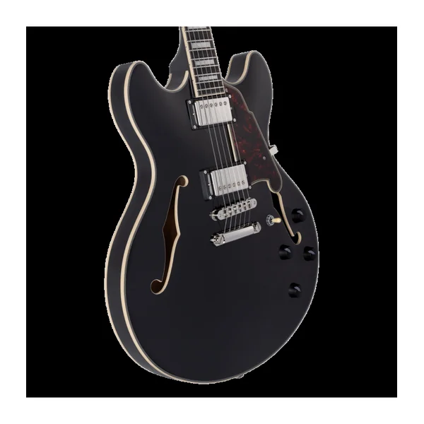 Guitare Electrique D'ANGELICO PREMIER DC BLACK FLAKE