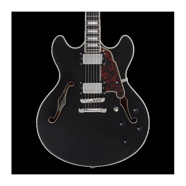 Guitare Electrique D'ANGELICO PREMIER DC BLACK FLAKE