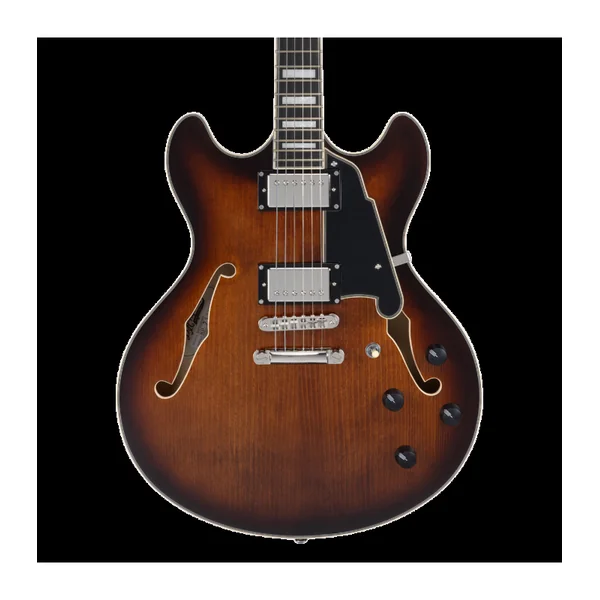 Guitare Electrique D'ANGELICO PREMIER DC BROWN BURST