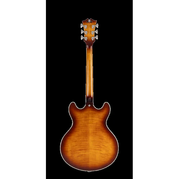 Guitare Electrique D'ANGELICO PREMIER DC DARK ICED TEA BURST
