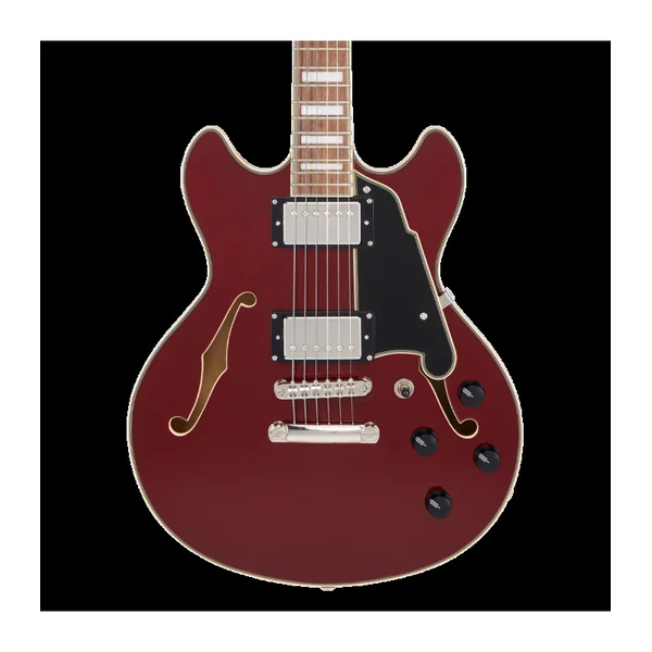 Guitare Electrique D'ANGELICO Premier Mini DC Burnt Red