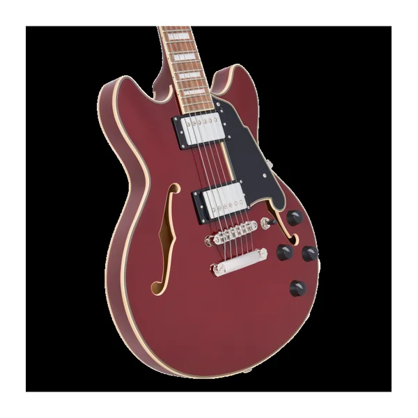 Guitare Electrique D'ANGELICO Premier Mini DC Burnt Red