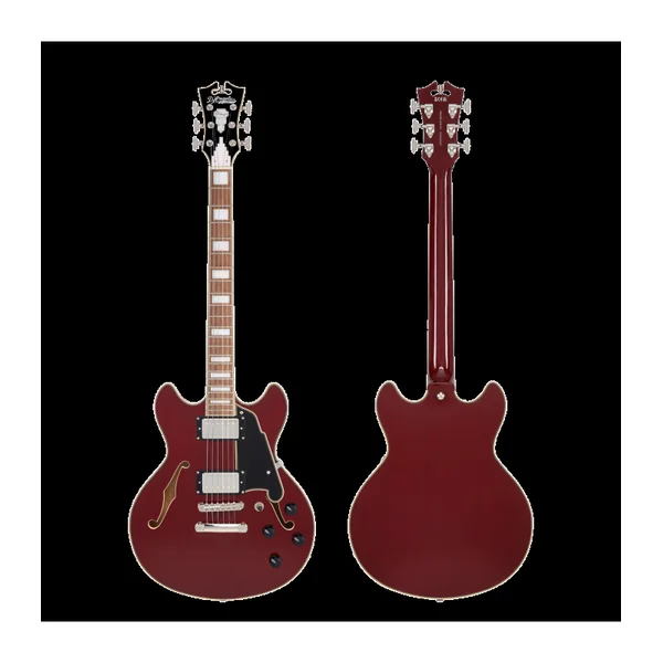 Guitare Electrique D'ANGELICO Premier Mini DC Burnt Red
