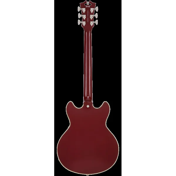 Guitare Electrique D'ANGELICO Premier Mini DC Burnt Red