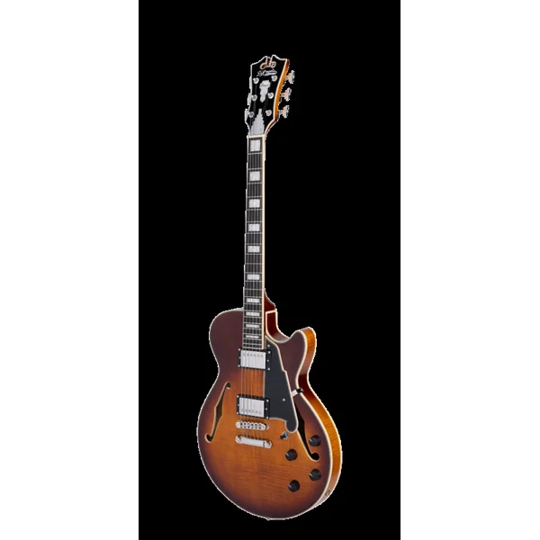 Guitare Electrique D'ANGELICO PREMIER SS DARK ICED TEA BURST