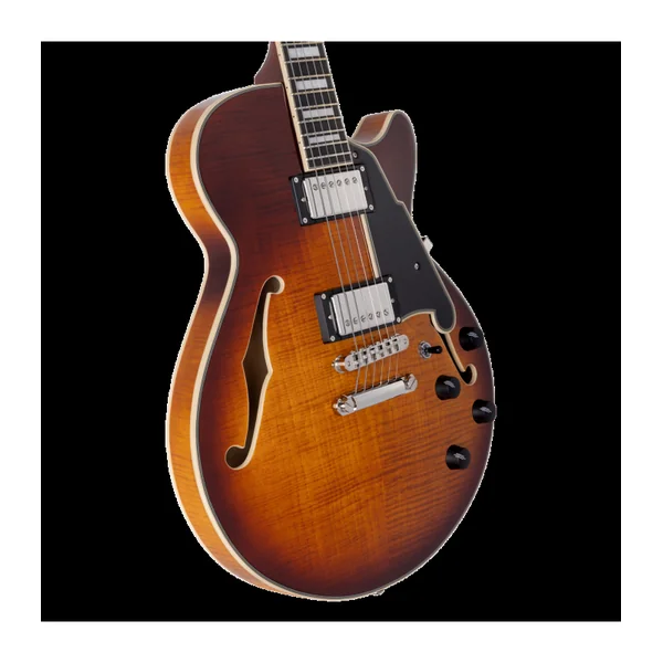 Guitare Electrique D'ANGELICO PREMIER SS DARK ICED TEA BURST