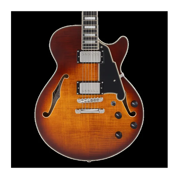 Guitare Electrique D'ANGELICO PREMIER SS DARK ICED TEA BURST
